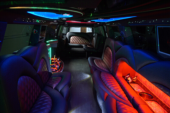 Luxury limo interior